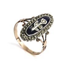 Anneau Goldside Femme in Or blanc Onice AN.GS0011